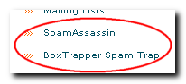 cPanel Box Trap and Spam Assassin