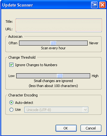 Update scanner options