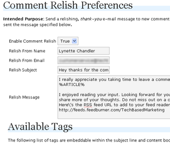 comment relish wordpress plugin