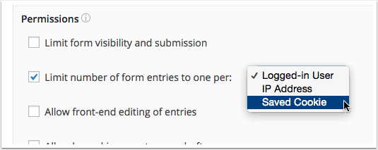 Limit number of entries
