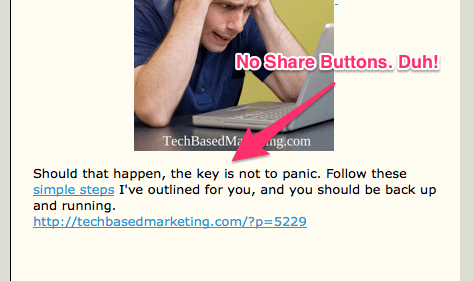 Share buttons left out