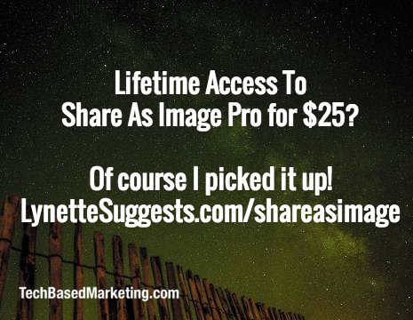 Lifetime ShareAsImage Deal