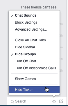 Hide Facebook Chat Ticker