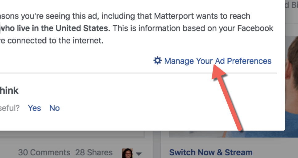 FB Ad Preferences