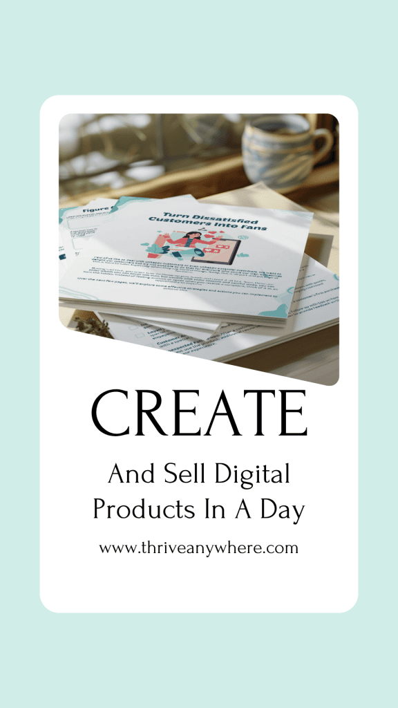 Banner ad to create digital products in a day